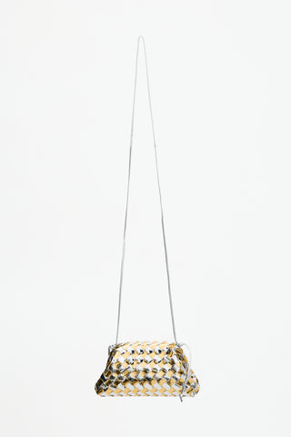Bottega Veneta Metallic Patent Mini Pouch Bag