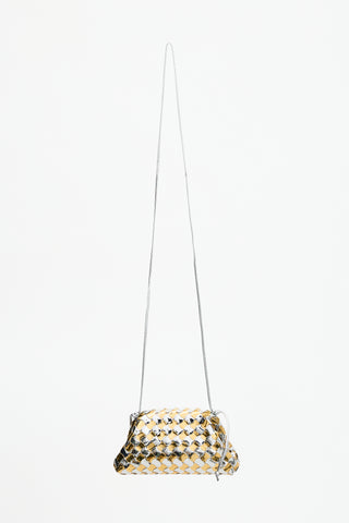Bottega Veneta Metallic Patent Mini Pouch Bag