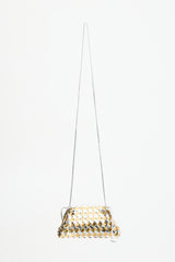 Bottega Veneta Metallic Patent Mini Pouch Bag