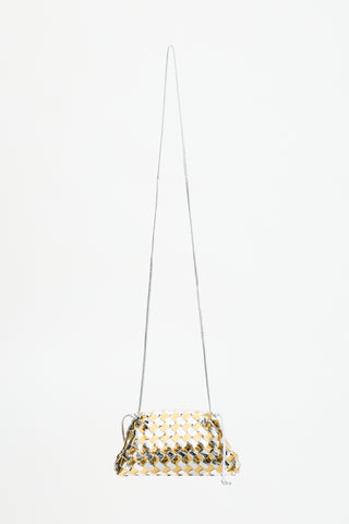 Bottega Veneta Metallic Patent Mini Pouch Bag