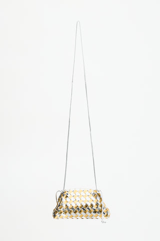 Bottega Veneta Metallic Patent Mini Pouch Bag