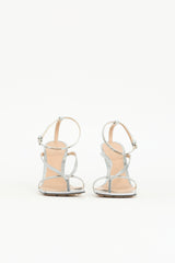 Bottega Veneta Mirror Leather Stretch Sandal