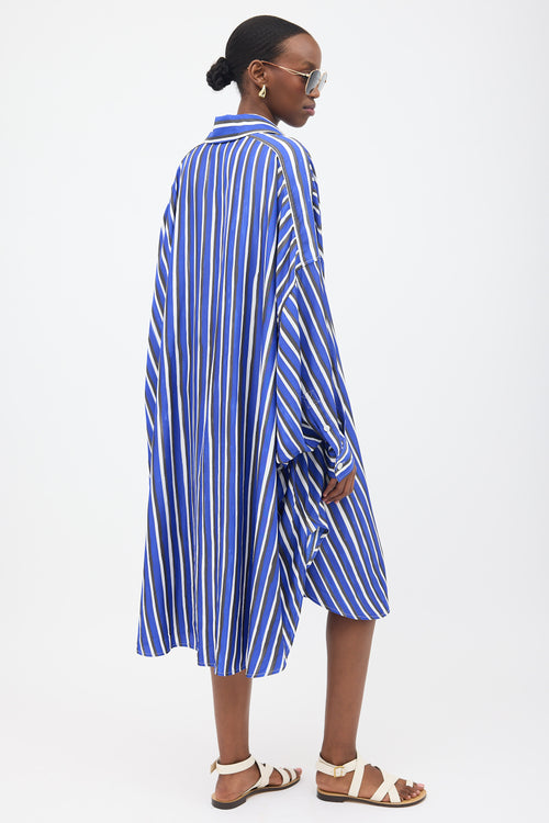 Bottega Veneta Oversized Striped Shirt Dress