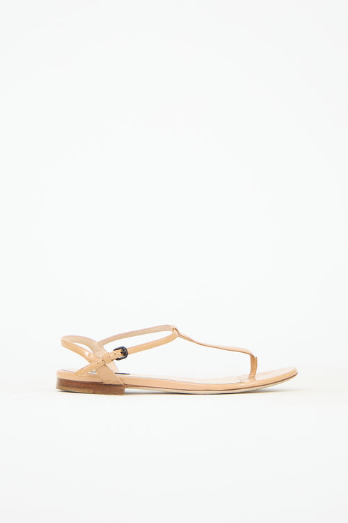 Bottega Veneta Patent Leather Sandal