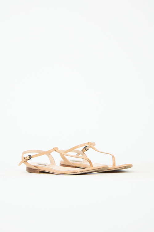 Bottega Veneta Patent Leather Sandal