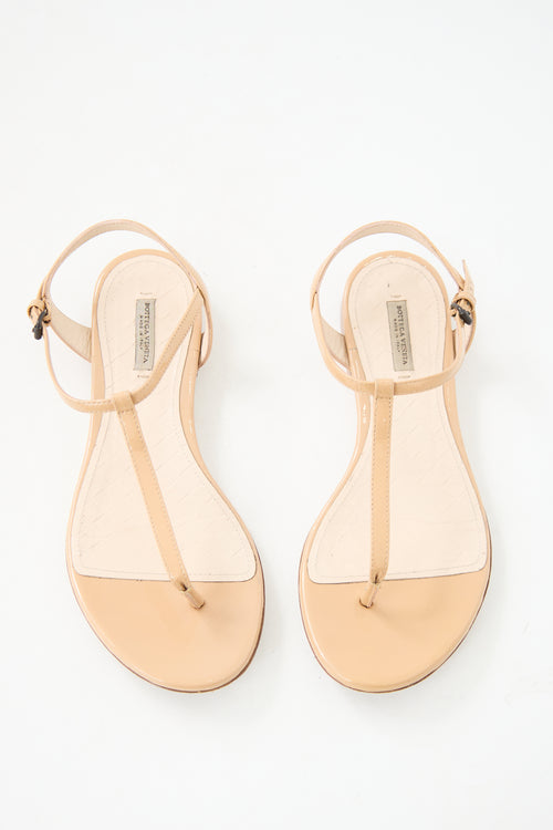 Bottega Veneta Patent Leather Sandal