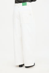 Bottega Veneta Pleated Wide Leg Jeans