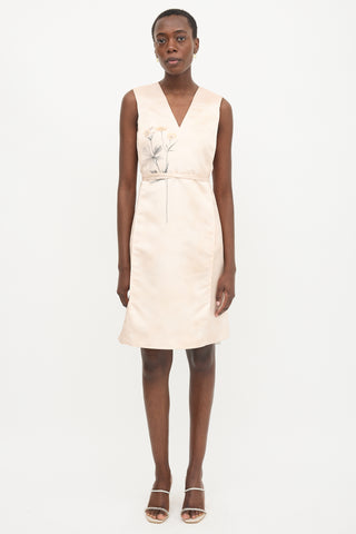 Bottega Veneta Resort 2018 Satin Botanic Dress