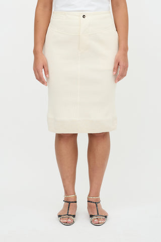 Bottega Veneta Rib Knit Midi Skirt