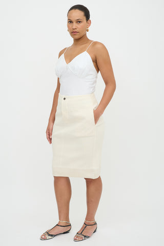 Bottega Veneta Rib Knit Midi Skirt