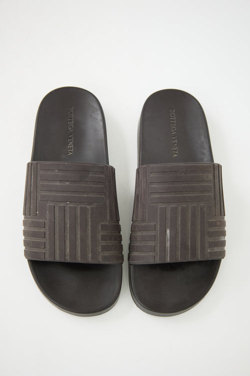 Bottega Veneta Rubber Slider Sandal