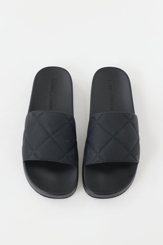 Bottega Veneta Rubber Intrecciato Slide