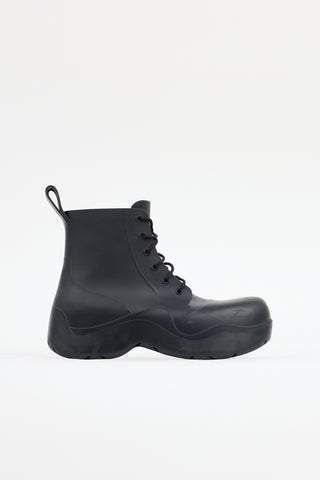 Bottega Veneta Rubber Lace Up Puddle Boot