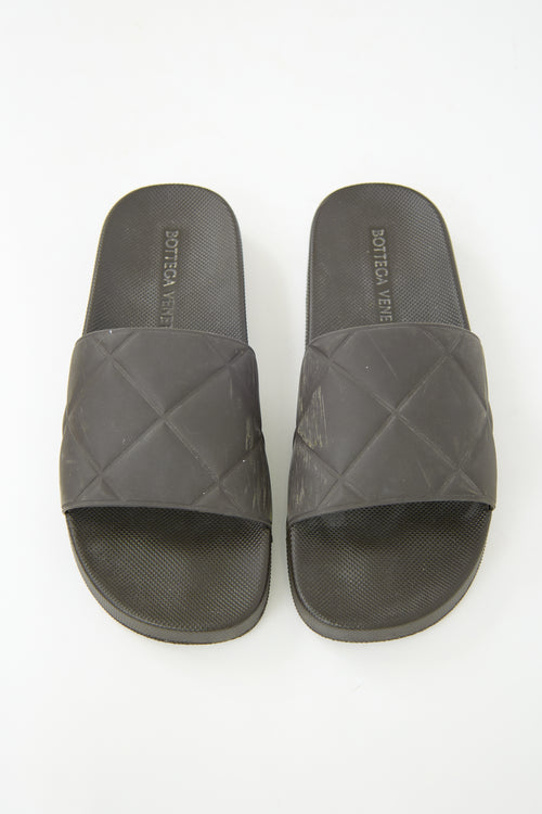 Bottega Veneta Rubber Quilted Slide
