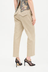 Bottega Veneta SS 2021 Linen High Waist Trouser