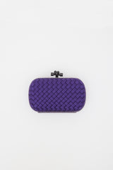 Bottega Veneta Satin Intrecciato Knot Clutch