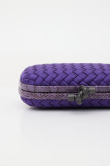 Bottega Veneta Satin Intrecciato Knot Clutch