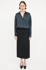 Bottega Veneta Silk Layered Placket Shirt