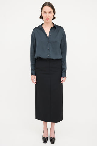 Bottega Veneta Silk Layered Placket Shirt