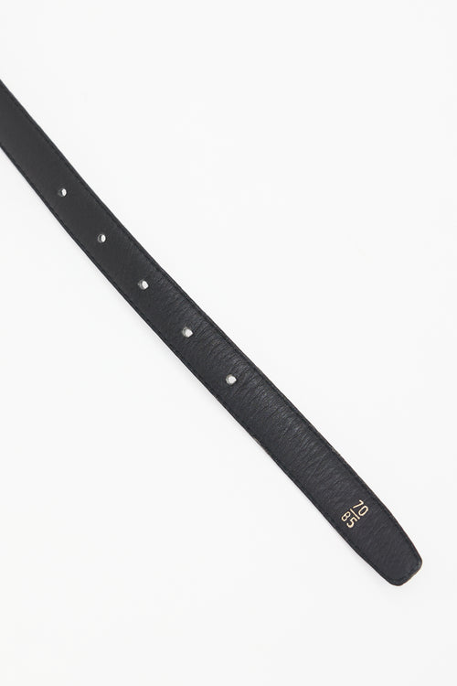 Bottega Veneta Textured Leather Square Buckle Belt