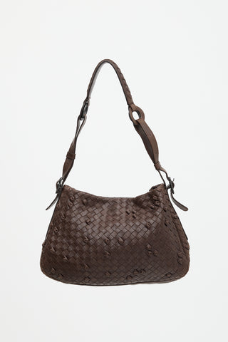Bottega Veneta Vintage Leather Intrecciato Shoulder Bag