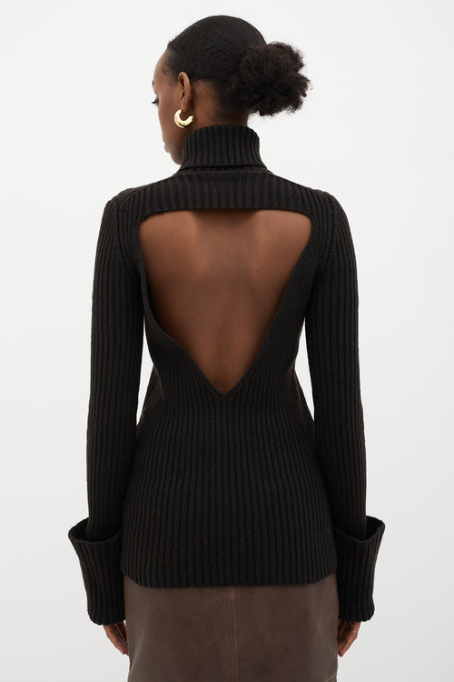 Bottega Veneta Wool Open Back Sweater