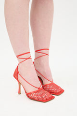 Bottega Veneta Woven Stretch Web Sandal