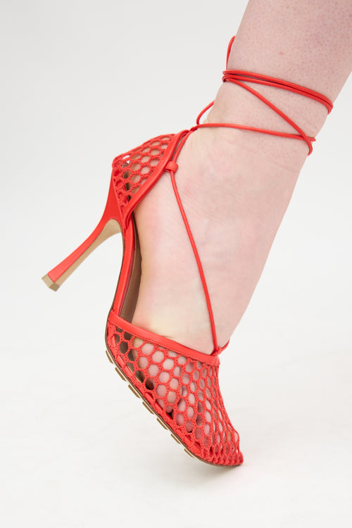 Bottega Veneta Woven Stretch Web Sandal