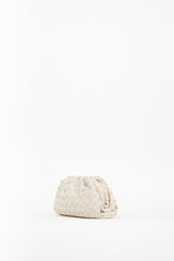 Bottega Veneta Beige Intrecciato Mini Pouch Bag