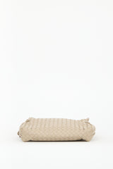 Bottega Veneta Beige Intrecciato Nodini Crossbody Bag