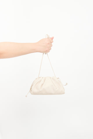 Bottega Veneta Beige Leather Mini Pouch Bag