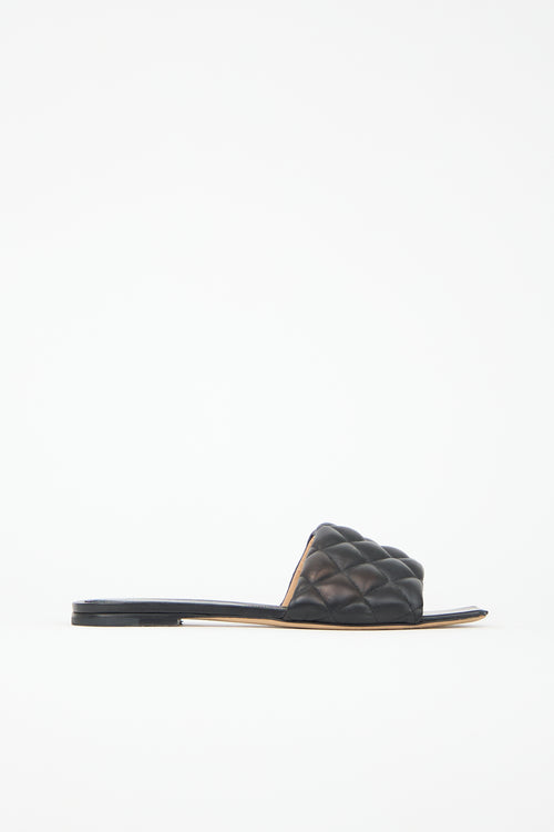Bottega Veneta Leather Padded Flat Sandal