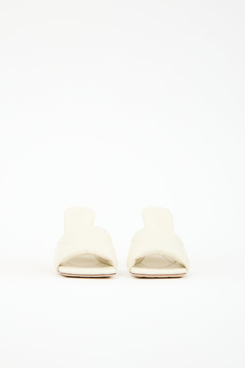 Bottega Veneta Leather Padded Stretch Mule