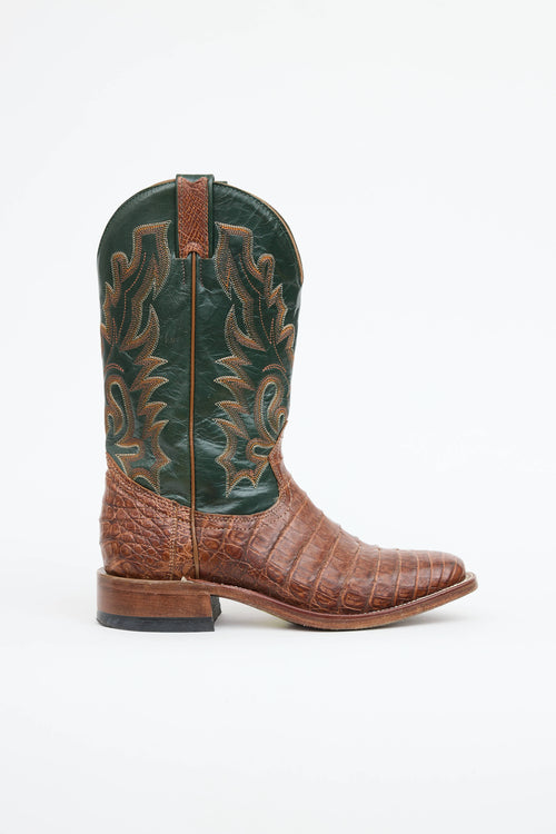 VSP Archive Leather Embossed Western Boot