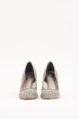 Bourne Grey Embellished Mesh Samantha Pump