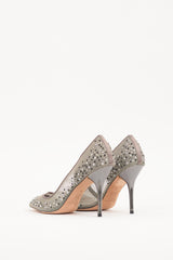 Bourne Grey Embellished Mesh Samantha Pump