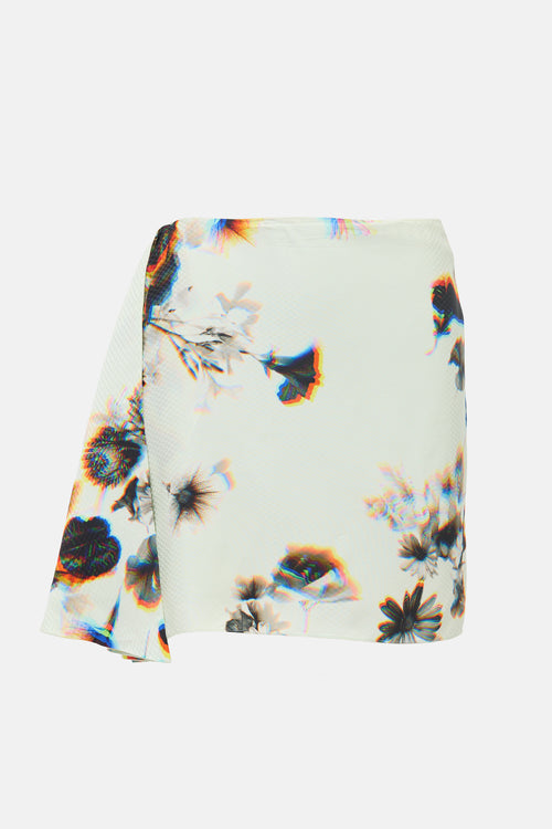 Brandon Maxwell SS 2023 Floral Asymmetric Skirt