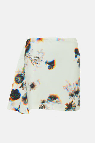 Brandon Maxwell SS 2023 Floral Asymmetric Skirt