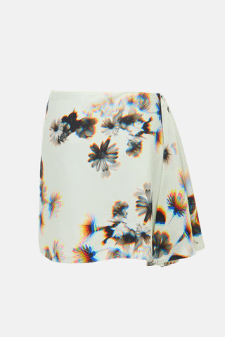 Brandon Maxwell SS 2023 Floral Asymmetric Skirt