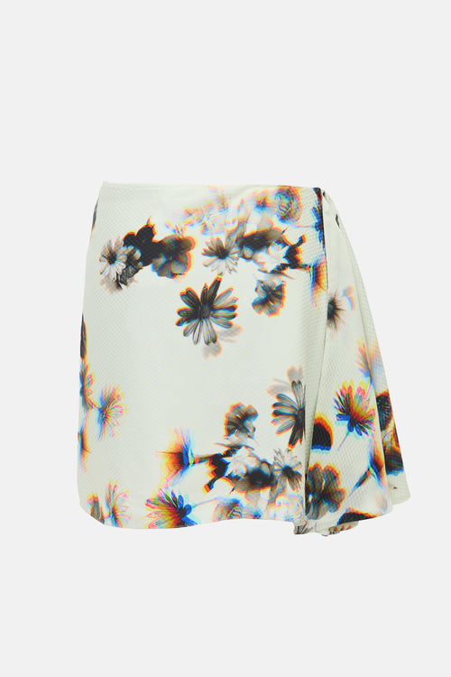 Brandon Maxwell SS 2023 Floral Asymmetric Skirt