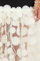 Alfabeta Strapless Appliqué Dress