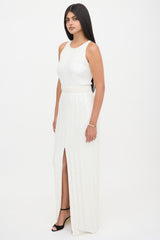 Brandon Maxwell Sequin Maxi Dress
