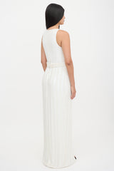 Brandon Maxwell Sequin Maxi Dress