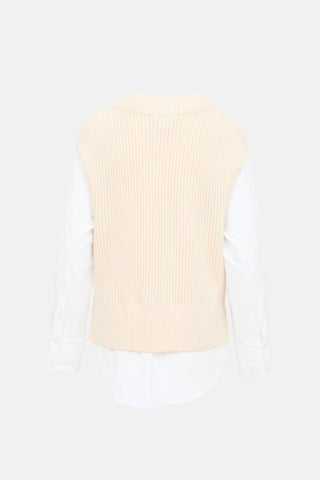 Wool Joni Knit Contrast Sweater