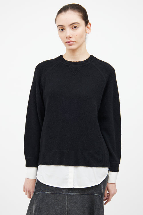 Brochu Walker Black Layered Sweater