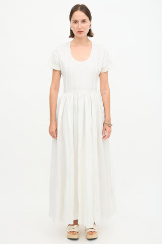 Brock Collection Linen Pintuck Dress