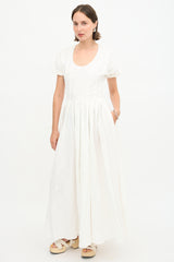 Brock Collection Linen Pintuck Dress