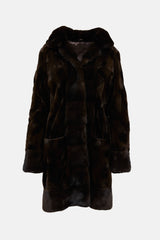 VSP ArchiveFur Ovals Hooded Coat