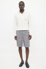Brunello Cucinelli Ribbed Knit Polo Shirt