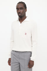 Brunello Cucinelli Ribbed Knit Polo Shirt